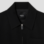 Theory Women Admiral Crepe Relax Zip Jacket - Black