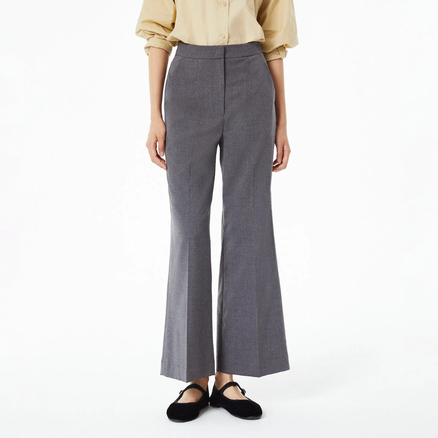 JAJU Wide Pants (Charcoal) — стильные и удобные брюки свободного кроя в универсальном тёмно-сером оттенке