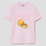 GANNI Basic Jersey Grapefruit Relaxed T-Shirt - Chalk Pink