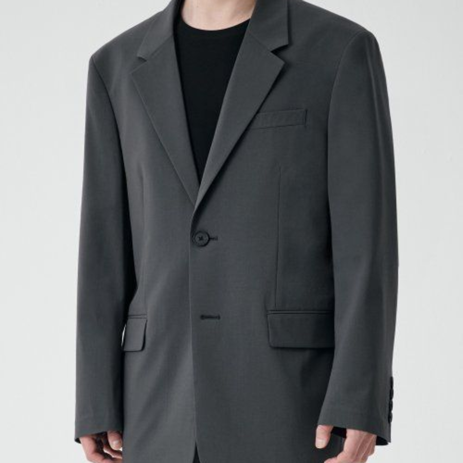Oversized Blazer — Gray