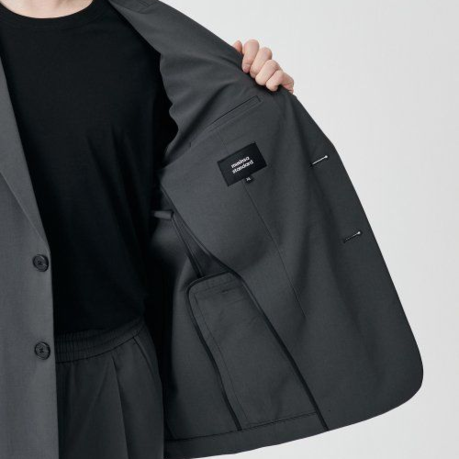 Oversized Blazer — Gray