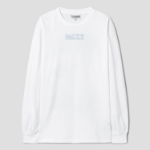 GANNI Future Heavy Jersey Rose Long Sleeve T-Shirt - White
