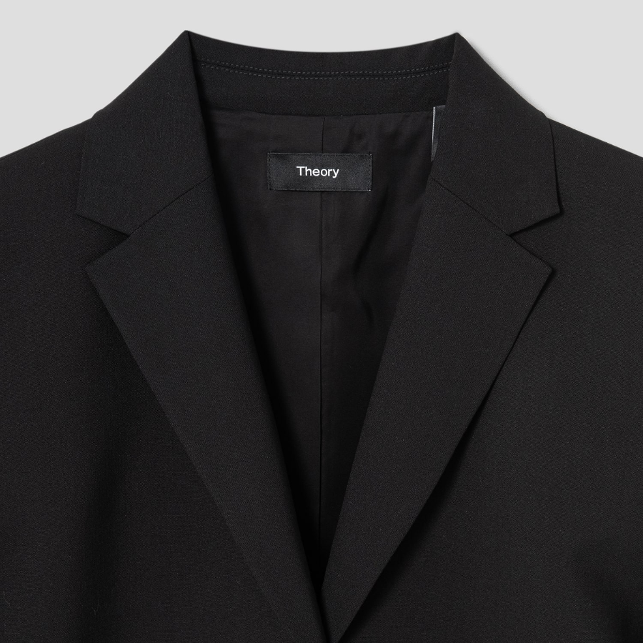 Theory Women Good Wool Single Slim Blazer - Black