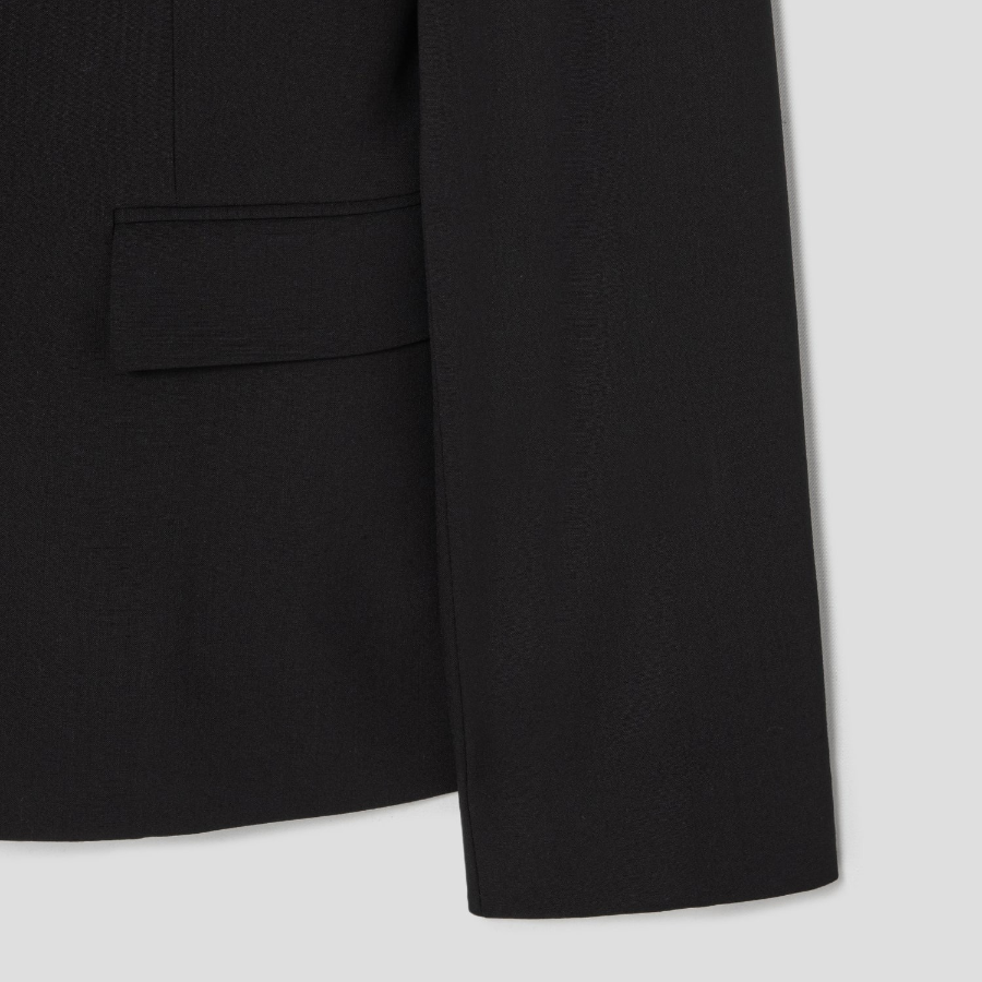 Theory Women Good Wool Single Slim Blazer - Black