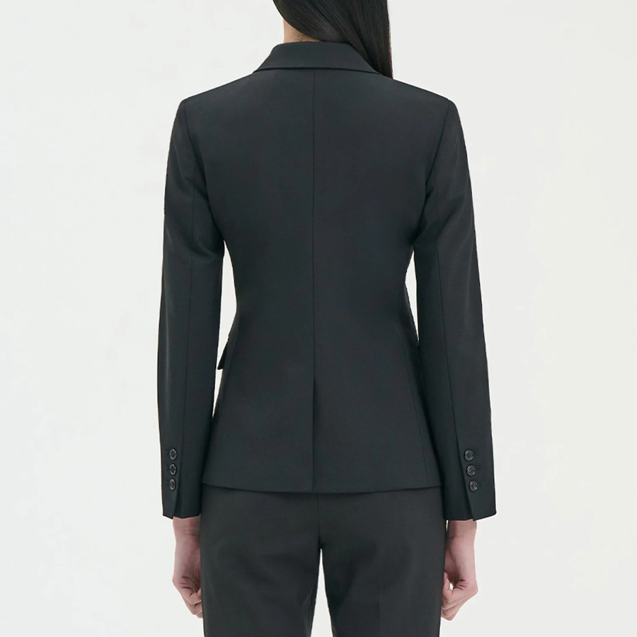 Theory Women Good Wool Single Slim Blazer - Black