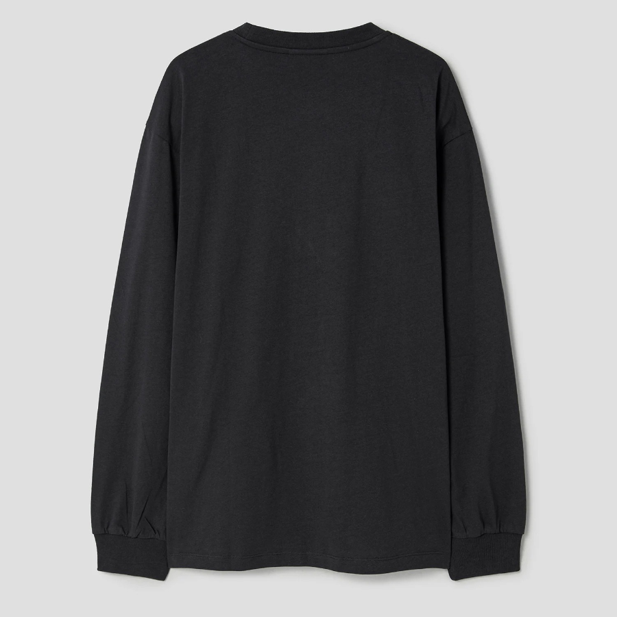 GANNI Future Heavy Jersey Rose Long Sleeve T-shirt - Ash