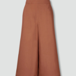 JAJU Linen Blended Culotte Pants (Brick) — лёгкие кюлоты из льняной смеси для жарких дней и повседневной элегантности