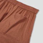 JAJU Linen Blended Culotte Pants (Brick) — лёгкие кюлоты из льняной смеси для жарких дней и повседневной элегантности