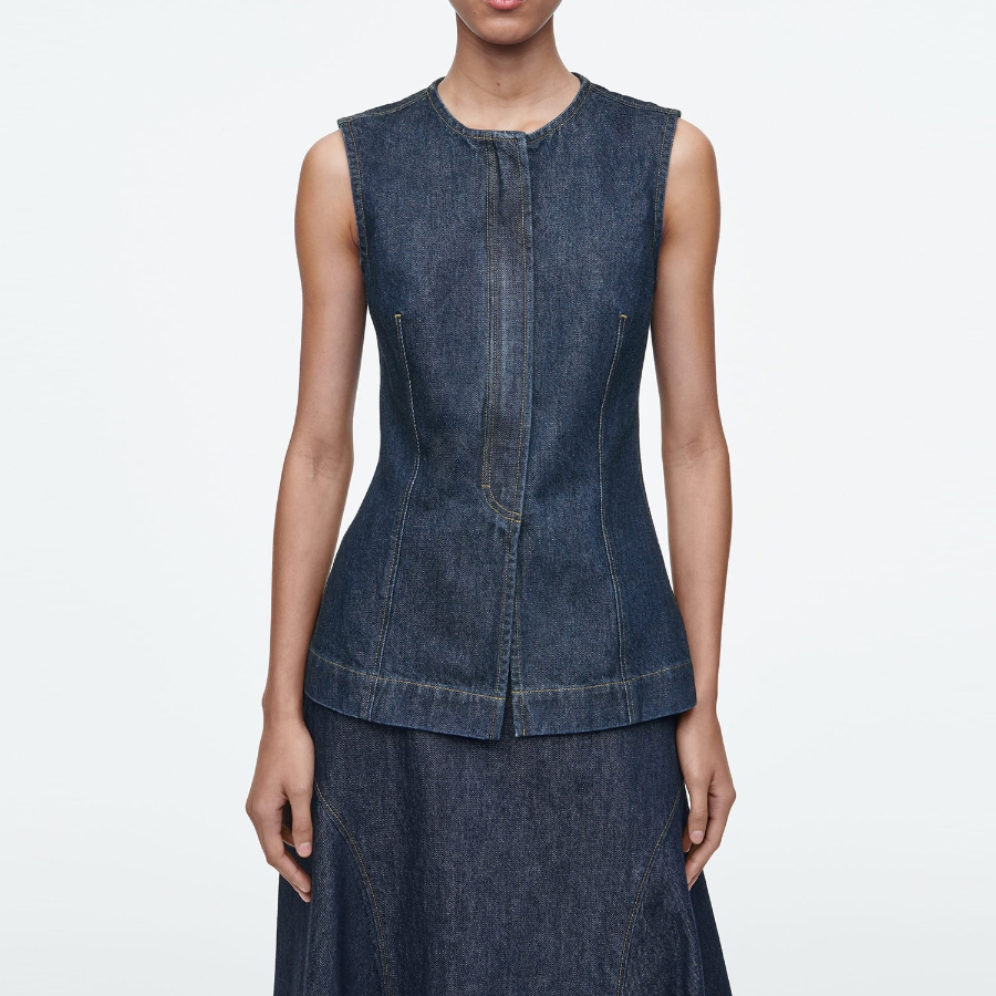 COS Sleeveless Denim Top
