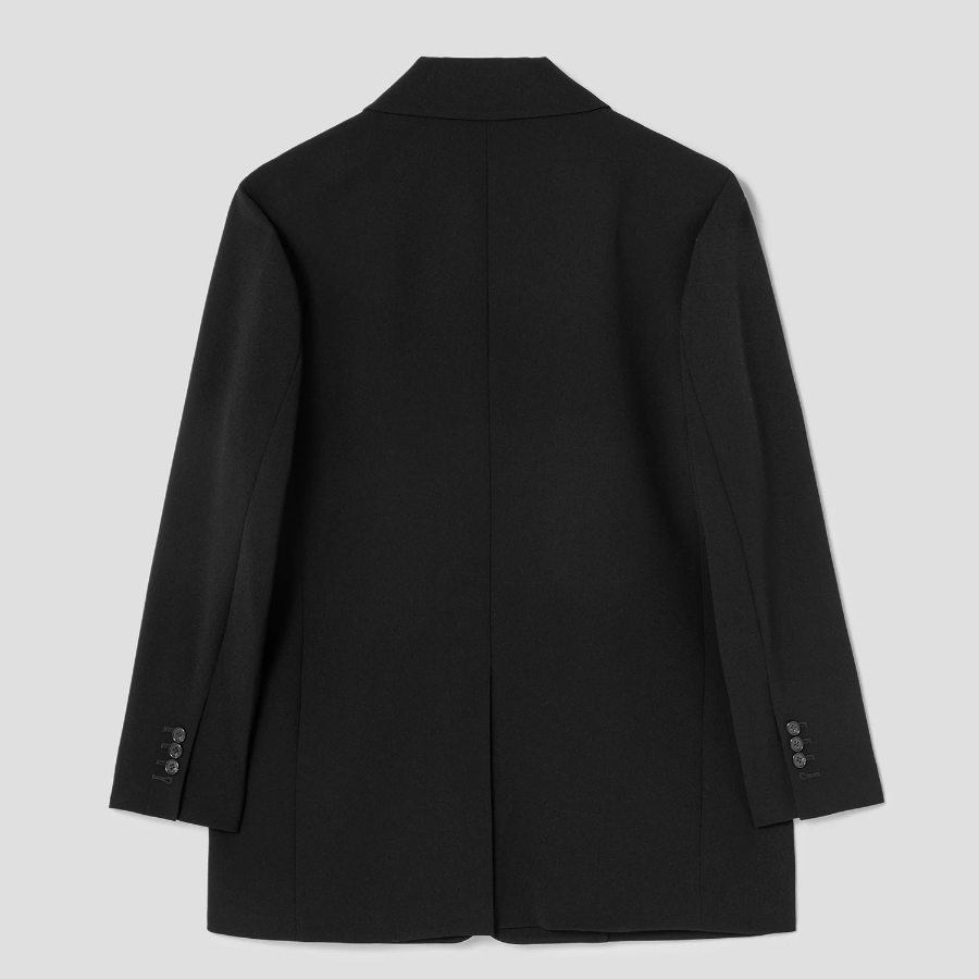 Theory Women Admiral Crepe Relax Oversized Blazer - Black