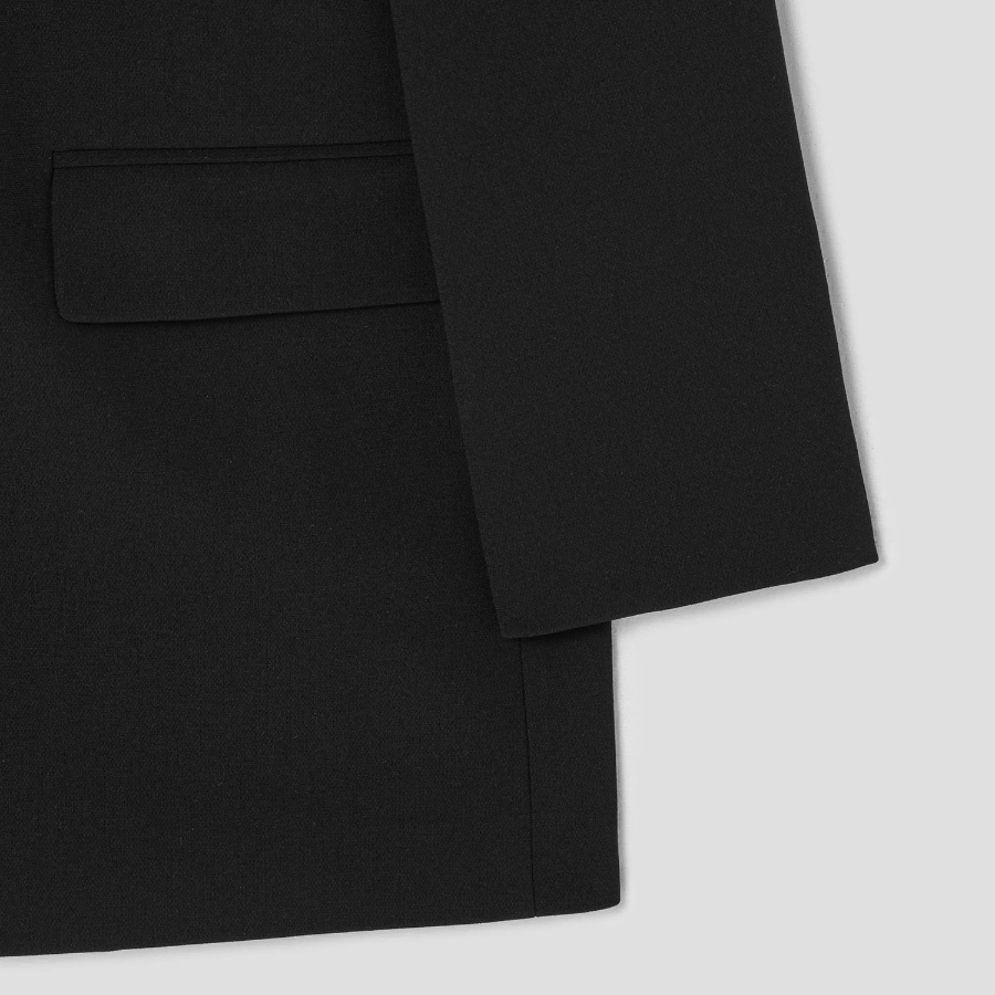 Theory Women Admiral Crepe Relax Oversized Blazer - Black