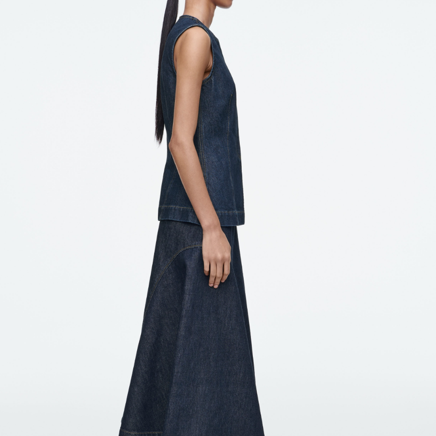 COS Sleeveless Denim Top