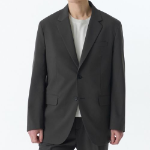 Relaxed Basic Blazer — Gunmetal