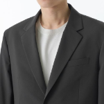 Relaxed Basic Blazer — Gunmetal