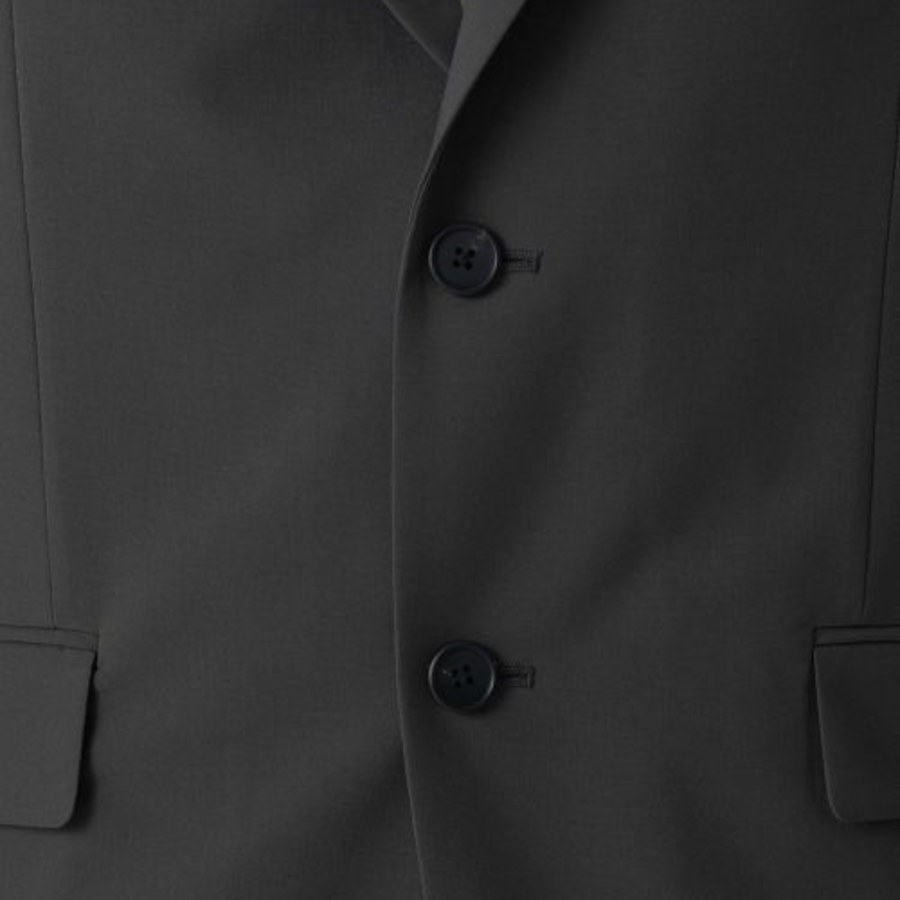 Relaxed Basic Blazer — Gunmetal