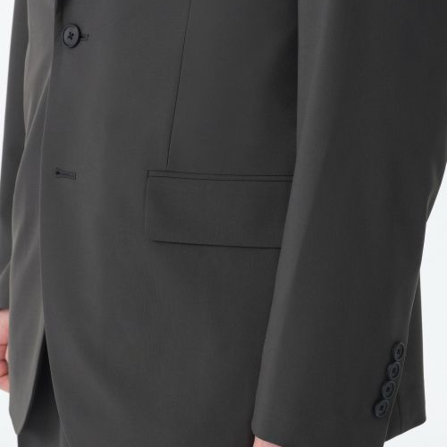 Relaxed Basic Blazer — Gunmetal