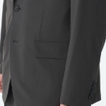 Relaxed Basic Blazer — Gunmetal