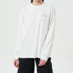 GANNI Future Heavy Jersey Palm Long Sleeve T-shirt - Bright Whitе