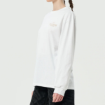 GANNI Future Heavy Jersey Palm Long Sleeve T-shirt - Bright Whitе