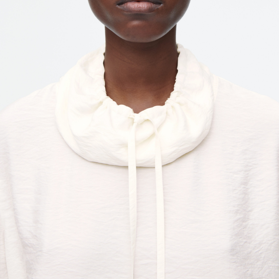 COS Drawstring Funnel Neck Blouse