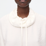 COS Drawstring Funnel Neck Blouse