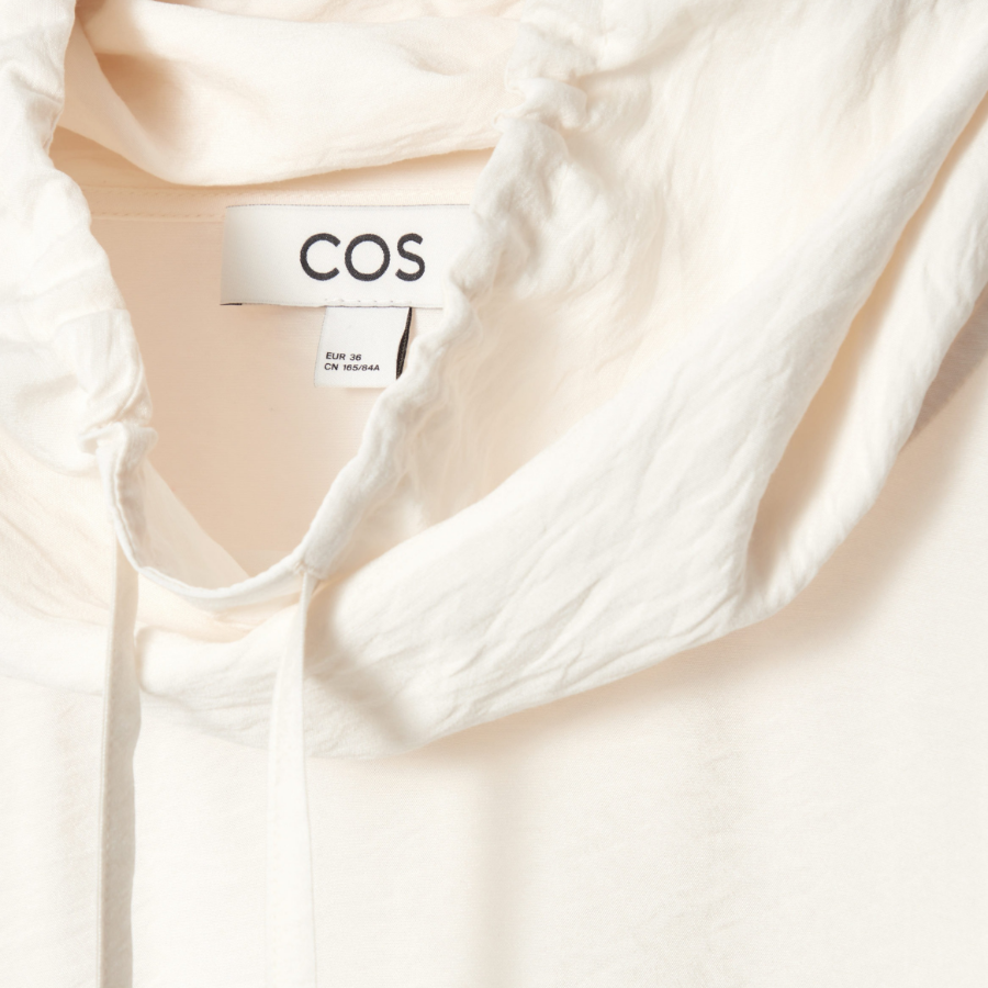 COS Drawstring Funnel Neck Blouse