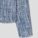 Theory Women Woven Tweed Crewneck Jacket - Blue Multi