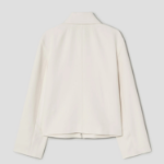 Theory Women Admiral Crepe Relax Zip Jacket - Rice