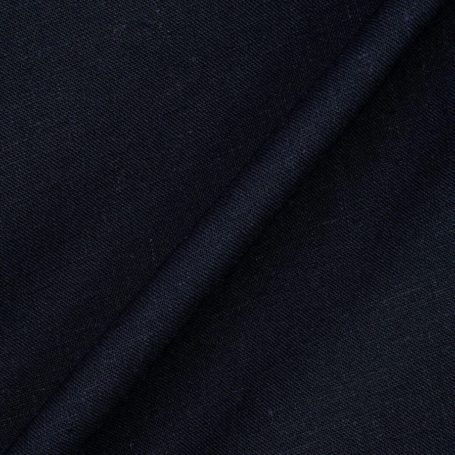 JAJU Linen Blended Culotte Pants (Navy) — лёгкие кюлоты из льняной смеси в универсальном тёмно-синем цвете