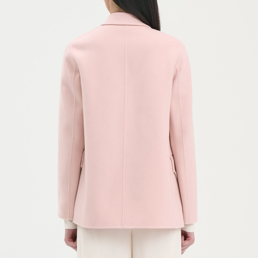 Theory Women Double Wool-Cashmere Relaxed Jacket - New Blush