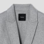 Theory Women Double Wool-Cashmere Relaxed Jacket - Light Grey Melange