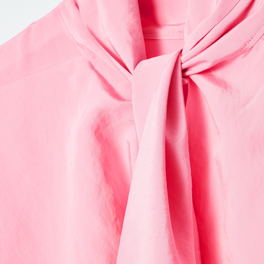 COS Neck Tie Circle Cut Blouse