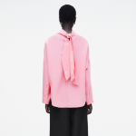 COS Neck Tie Circle Cut Blouse