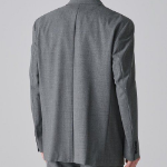 Summer Wool Relaxed Basic Blazer — Medium Grey