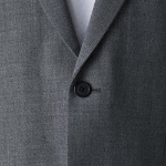 Summer Wool Relaxed Basic Blazer — Medium Grey