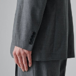 Summer Wool Relaxed Basic Blazer — Medium Grey