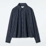 COS Regular Flare Denim Shirt Indigo