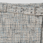 GANNI Summer Tweed Suiting Wrap Skirt – Sky Blue
