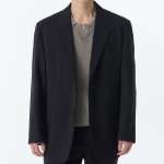 [Cooltandard] Oversized Blazer — Dark Grey