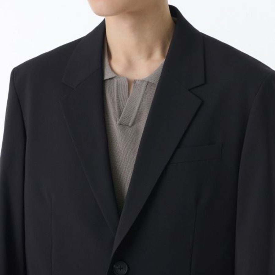 [Cooltandard] Oversized Blazer — Dark Grey