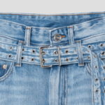 GANNI Soft Rigid Denim Mini Skirt – Sky Blue