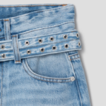 GANNI Soft Rigid Denim Mini Skirt – Sky Blue