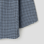 GANNI Seersucker Check Long Pocket Skirt – Sky Blue