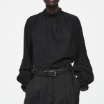 COS Ruffle High-Neck Blouse