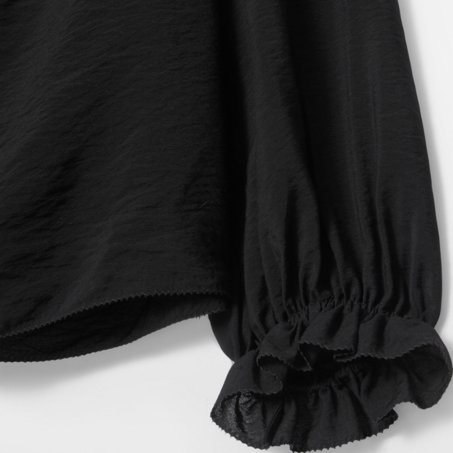 COS Ruffle High-Neck Blouse