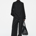 COS Ruffle High-Neck Blouse