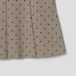 GANNI Flock Check Suiting Mini Skirt – Tigers Eye