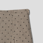 GANNI Flock Check Suiting Mini Skirt – Tigers Eye