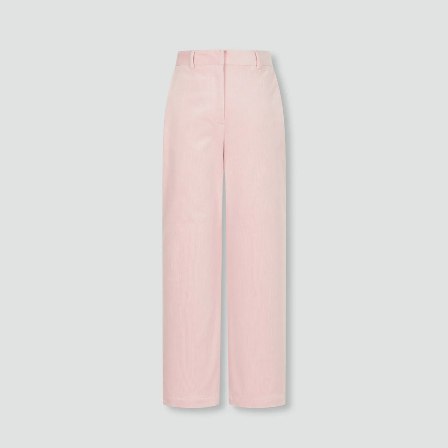 JAJU Corduroy Wide Pants (Pink) — женские широкие брюки из мягкого вельвета для уютного и стильного образа