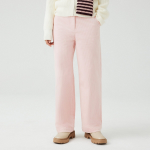 JAJU Corduroy Wide Pants (Pink) — женские широкие брюки из мягкого вельвета для уютного и стильного образа